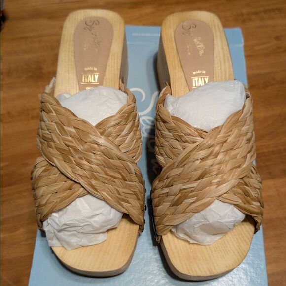 NEW Seychelles Warm Waters Natural Raffia Sandals Size 8 - Picture 6 of 6